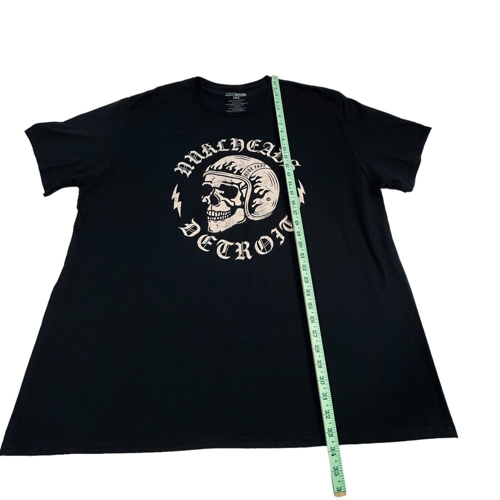 Thirty Single Men's Black Death Graphic T Shirt Men's Short Sleeve SZ/ 3XL - Picture 6 of 9